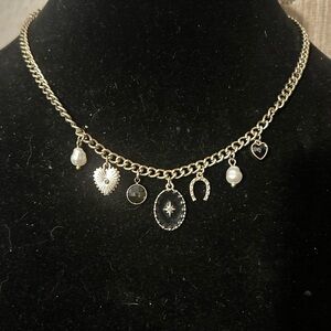 LOFT Gold Charm Necklace